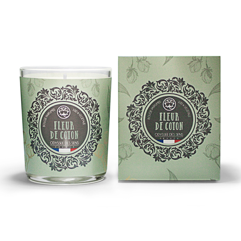 M.COTON Bougie 180 g- FLEUR DE COTON